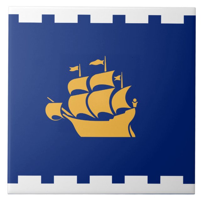 Quebec City Flag Tile (Front)