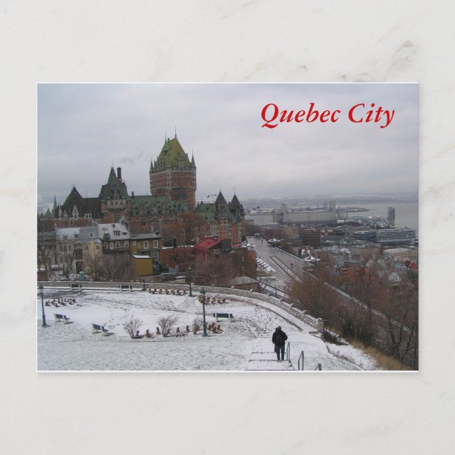 Quebec City in Winter Postcard (Front)