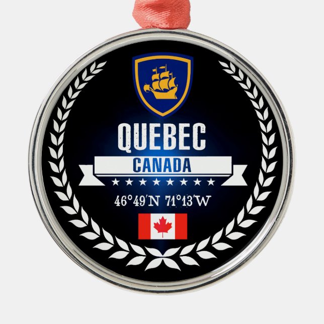 Quebec City Metal Tree Decoration (Front)