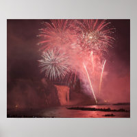 Quebec City, Quebec, Canada. Fireworks at Parc 2
