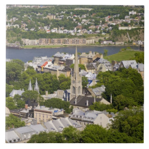 Quebec City, Quebec, Canada. Looking down on the Tile