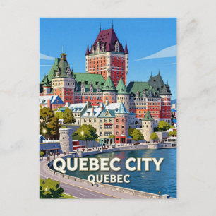Quebec City St. Lawrence River Cityscape 🌊 Postcard