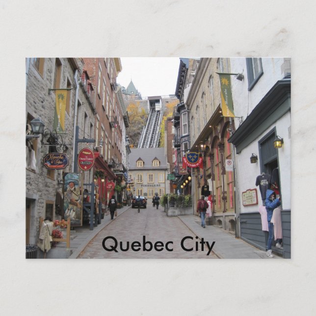Quebec City Street Postcard (Front)