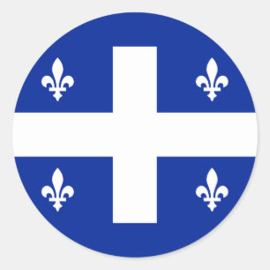 quebec classic round sticker
