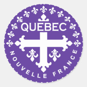 Québec Classic Round Sticker