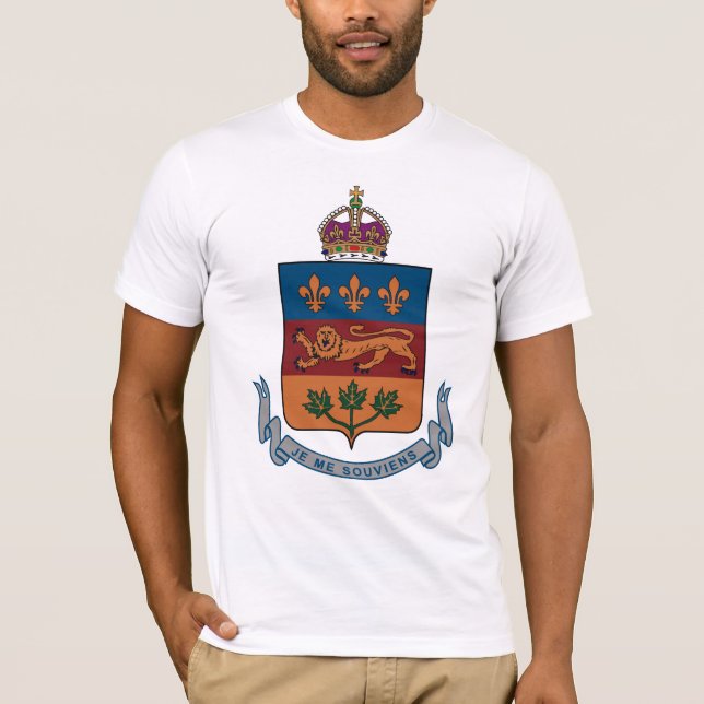 Quebec Coat of Arms (alternative) T-shirt (Front)