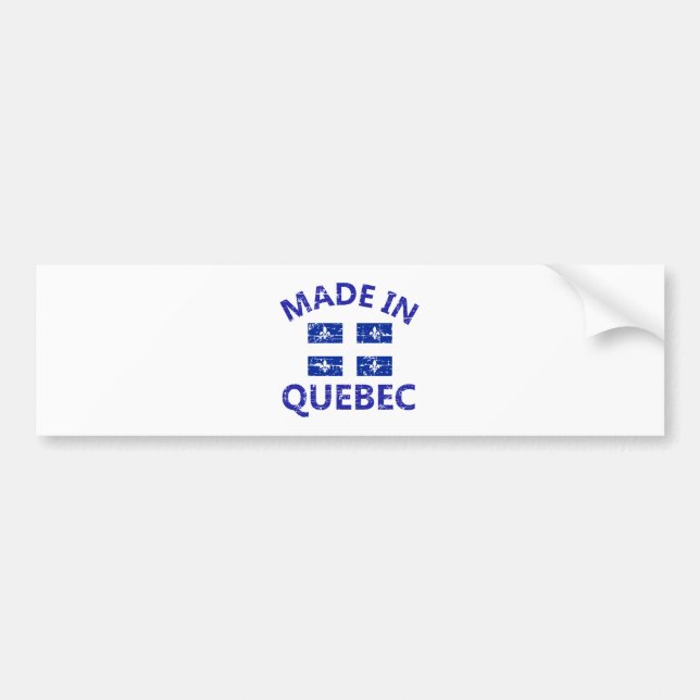 Quebec Coat of arms Bumper Sticker (Front)