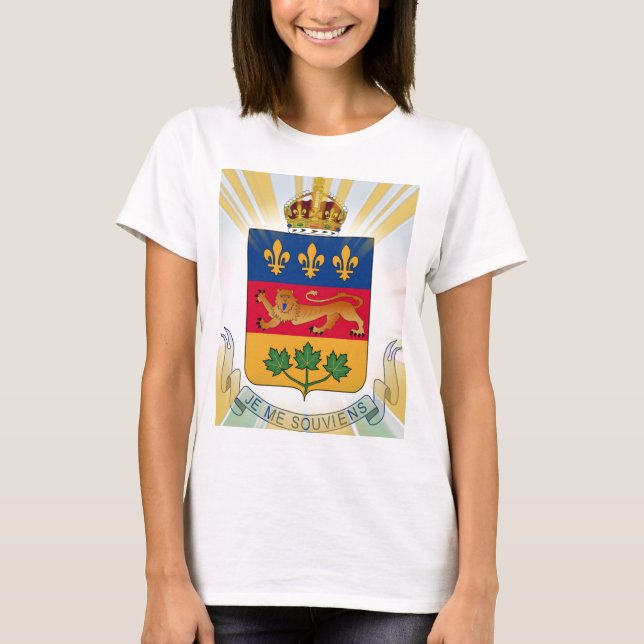 Quebec Coat of Arms T-Shirt (Front)