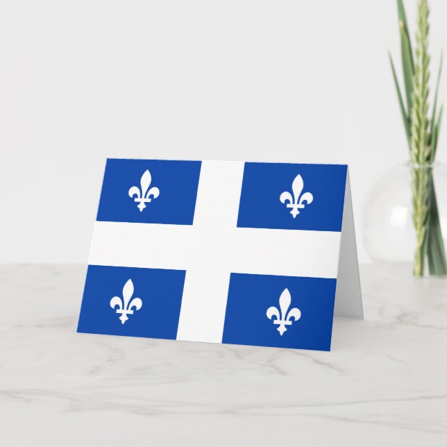Quebec Flag Card (Front)