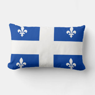 Quebec Flag Lumbar Cushion
