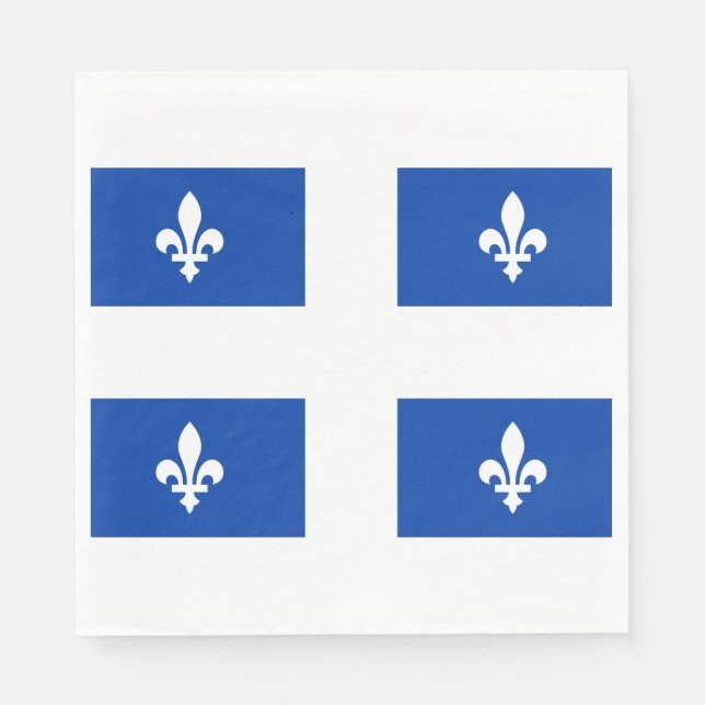Quebec Flag Napkin (Front)