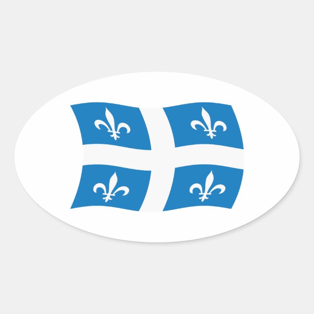 Quebec Flag Sticker (Front)