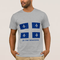 Quebec Flag T-shirt - no background