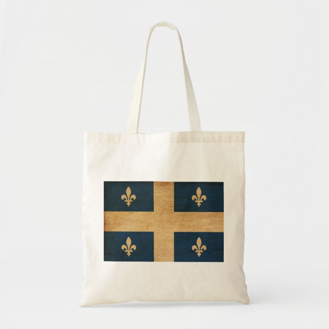 Quebec Flag Tote Bag (Front)