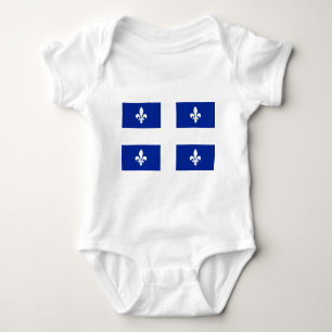 Quebec Flag - Vive le Québec libre Baby Bodysuit