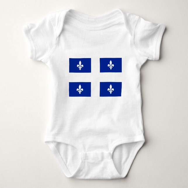 Quebec Flag - Vive le Québec libre Baby Bodysuit (Front)
