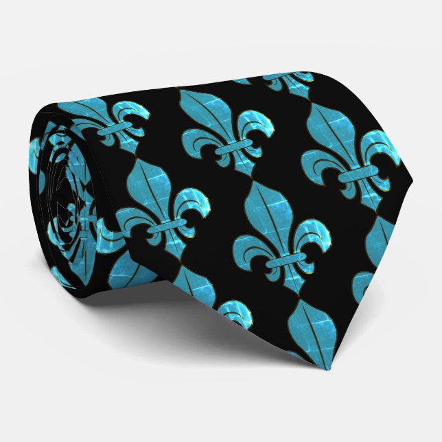 Québec Fleur de Lys Tie (Rolled)