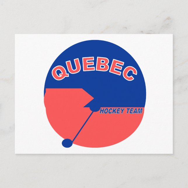 Quebec Hockey Team Postcard (Front)