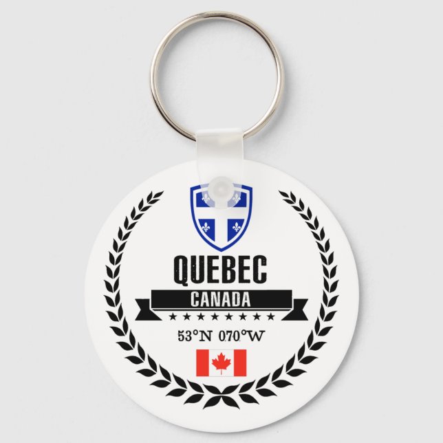 Quebec Key Ring (Front)