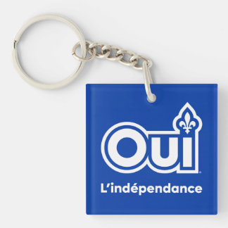 Quebec OUI Independance Key Ring