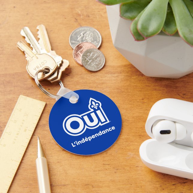 Quebec OUI Independance Key Ring (Desk)
