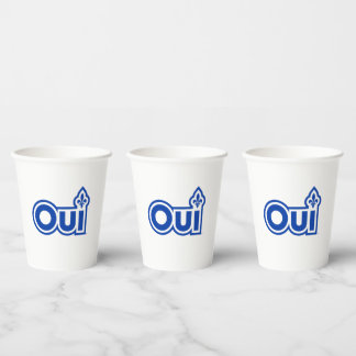 Quebec OUI Paper Cups