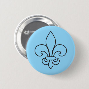 Québec patriote fleur de lys français VOS COULEURS 6 Cm Round Badge