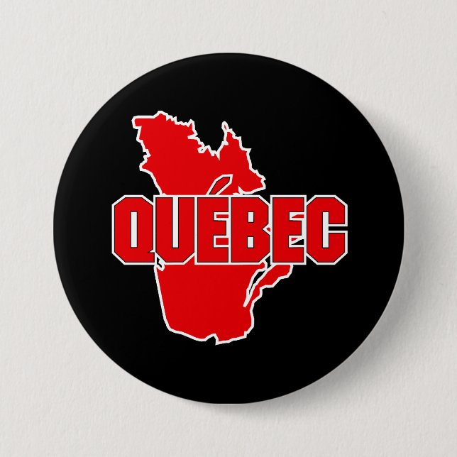 Quebec Province 7.5 Cm Round Badge (Front)