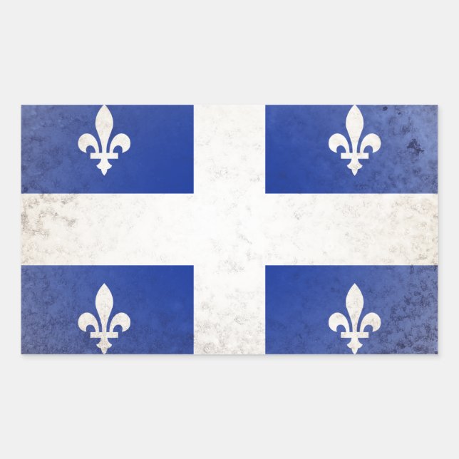 Quebec Rectangular Sticker (Front)