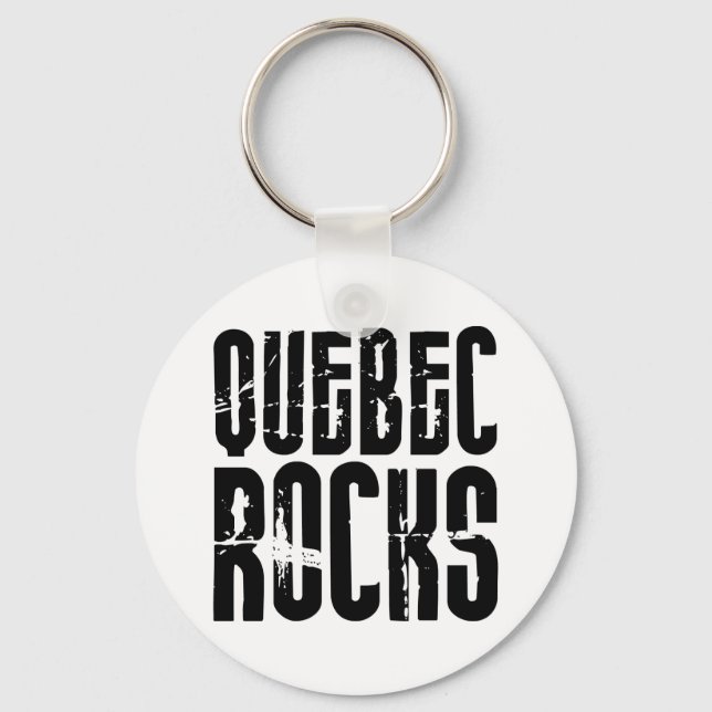 Quebec Rocks Key Ring (Front)