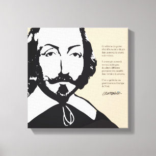 Québec Samuel de Champlain 1608 Citation Français Canvas Print