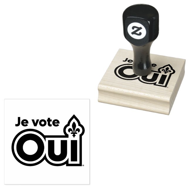 Quebec YES Rubber Stamp (Stamped)