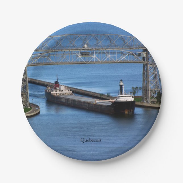 Quebecois paper plate (Front)