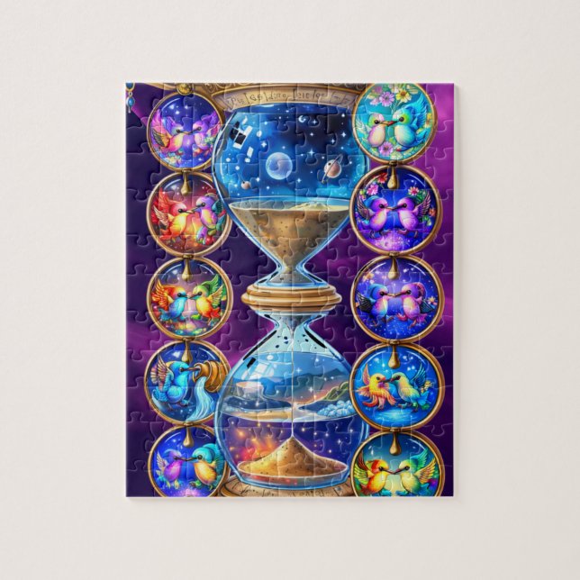 Quebra-Cabeça (Puzzle) Tempo dos Beija-Flores Jigsaw Puzzle (Vertical)