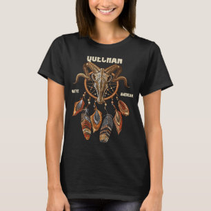 Quechan American Indian Tribe Ram Skull Dreamcatch T-Shirt