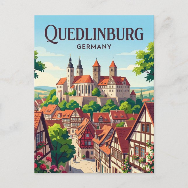 Quedlinburg Germany Postcard (Front)