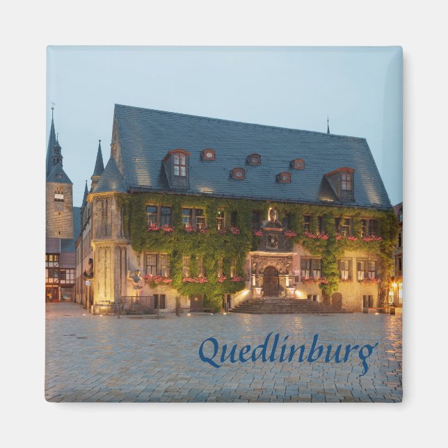 Quedlinburg night photo magnet (Front)