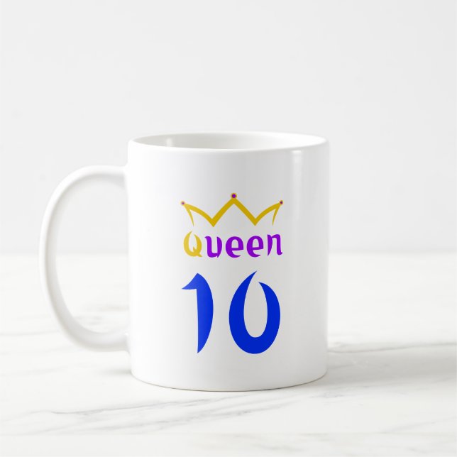 Queen 10 coffee mug (Left)