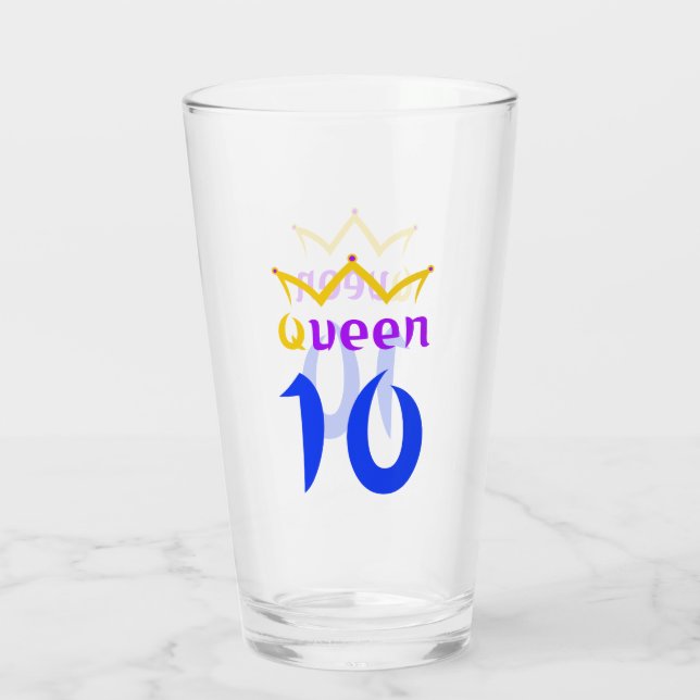 Queen 10 glass (Back)