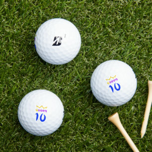 Queen 10 golf balls