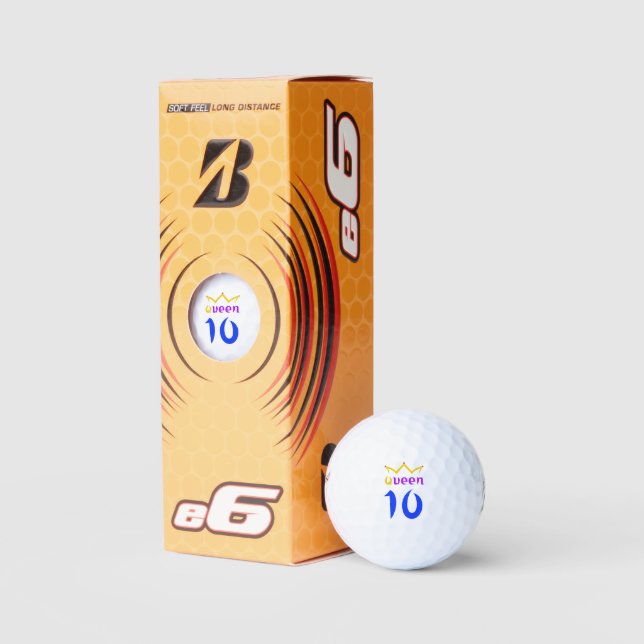 Queen 10 golf balls (Packaging)
