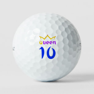 Queen 10 golf balls