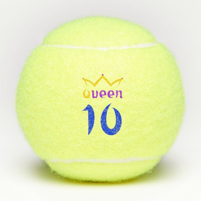 Queen 10 tennis balls (Front)