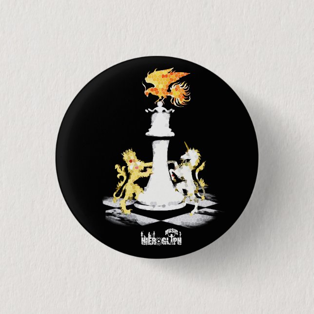 Queen 3 Cm Round Badge (Front)