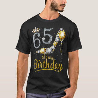 Queen 65 Years Old It's My Birthday Vintage Retro T-Shirt