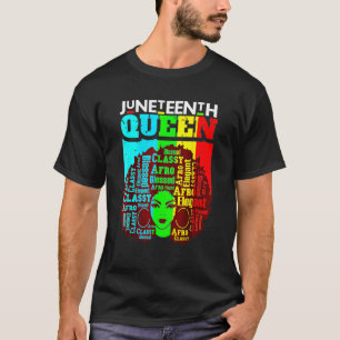 Queen Afro Melanin Black Girl Magic T-Shirt