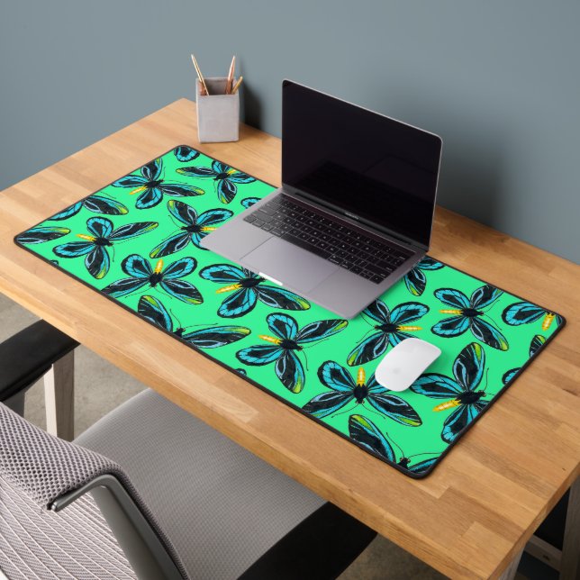 Queen Alexandra' s birdwing butterfly pattern Desk Mat (Office 2)