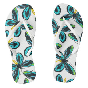 Queen Alexandra' s birdwing butterfly pattern Jandals
