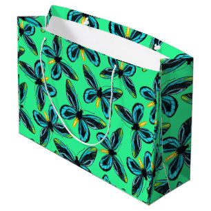 Queen Alexandra' s birdwing butterfly pattern Large Gift Bag