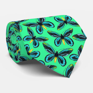 Queen Alexandra' s birdwing butterfly pattern Tie
